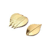 Raw Brass Tree Leaf Charms Pendant Jewelry Making