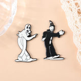 10Pcs Halloween Charms Ghost Clown Acrylic Earring Keychain Pendant