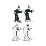 10Pcs Halloween Charms Ghost Clown Acrylic Earring Keychain Pendant