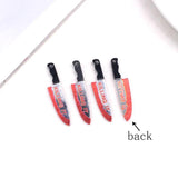 10pcs Double Sided Bloody Dagger Acrylic Charms Pendant DIY Jewelry