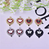 10pcs Gothic Butterfly Charms for DIY Jewelry Making