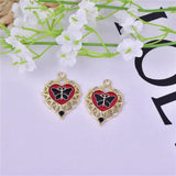 10pcs Gothic Butterfly Charms for DIY Jewelry Making