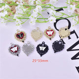 10pcs Gothic Butterfly Charms for DIY Jewelry Making