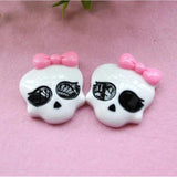 10Pcs Skull Charms Resin Pendant for Earrings Keychain Necklace