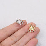 20pcs 14mm Spider Girl's Coin Zinc Alloy DIY Jewelry Charms 2 Colors