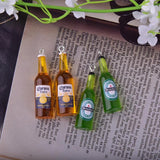 10pcs Wine Bottle Resin Charms Pendant DIY Jewelry Findings Supplies