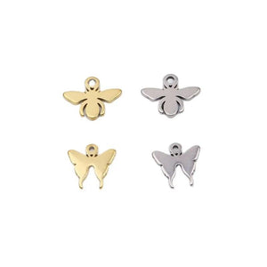10pcs Bee Charms Pendant Unfading 2 Colors