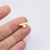 10pcs Bee Charms Pendant Unfading 2 Colors