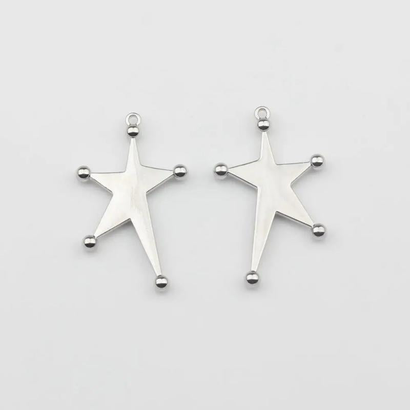 10pcs Zinc Alloy Irregular Star Charms Pendant for DIY Jewelry Making