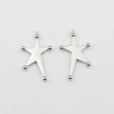 10pcs Zinc Alloy Irregular Star Charms Pendant for DIY Jewelry Making