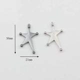10pcs Zinc Alloy Irregular Star Charms Pendant for DIY Jewelry Making