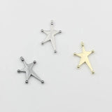 10pcs Zinc Alloy Irregular Star Charms Pendant for DIY Jewelry Making