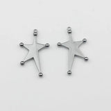 10pcs Zinc Alloy Irregular Star Charms Pendant for DIY Jewelry Making