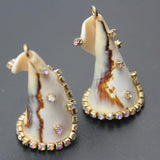 Shell Pendant Mother OF Pearl Beads DIY Necklace Earrings