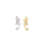 10pcs 20*8mm Stainless Steel Mermaid Charms Pendant DIY Unfading 2 Colors