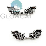 50Pcs Retro Angel Wing Spacer Beads Charms For DIY Necklaces Jewelry Finding