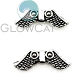 50Pcs Retro Angel Wing Spacer Beads Charms For DIY Necklaces Jewelry Finding