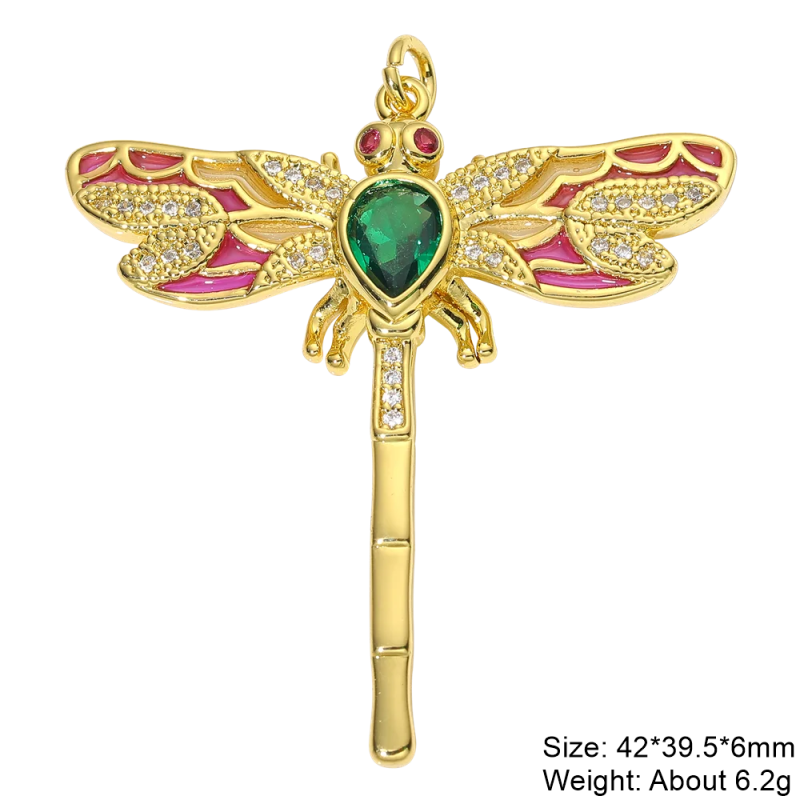 18K Plated Enamel Charms for DIY Jewelry Making