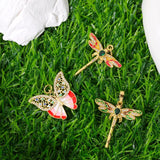 18K Plated Enamel Charms for DIY Jewelry Making