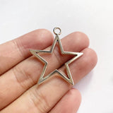 30pcs 37x34mm Pentagram Charms for DIY Necklace