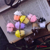 6pcs Big Size 3D Bear Charms for Earring Keychain DIY