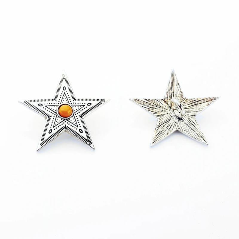 Decorative CONCHO Buttons Charms Pendants for Clothes