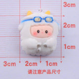 10Pcs Animals Sheep Charms Earrings Keychain Pendants C947