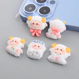 10Pcs Animals Sheep Charms Earrings Keychain Pendants C947