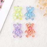 15pcs/Lot 23*32mm Resin Bear Charms DIY Jewelry Findings