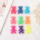 15pcs/Lot 23*32mm Resin Bear Charms DIY Jewelry Findings