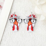8Pcs Animal Charms Cow Pig Heifer for DIY Pendant Necklace Earring