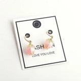 5pcs 3D Acrylic Mini Flower Earring Charms for DIY Jewelry Making