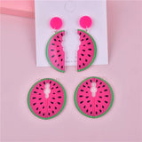 10 Watermelon Acrylic Charms Resin Pendant Jewelry Craft DIY