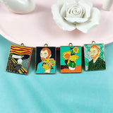 10pcs Enamel Mural Painting Charm Jewelry Accessories