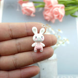Bear Rabbit Charms for DIY Jewelry Making Earrings Bracelets Phone Accessories