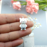 Bear Rabbit Charms for DIY Jewelry Making Earrings Bracelets Phone Accessories