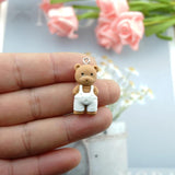 Bear Rabbit Charms for DIY Jewelry Making Earrings Bracelets Phone Accessories