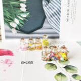 10pcs Resin Candy Bottle Charms DIY Pendants Craft Earrings Bracelet Dangle