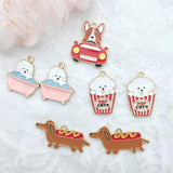 Cartoon Dog Earring Pendant for DIY Jewelry Making