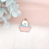 Cartoon Dog Earring Pendant for DIY Jewelry Making