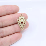 5pcs Stainless Steel High 18K Eye Charms Pendant