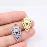 5pcs Stainless Steel High 18K Eye Charms Pendant