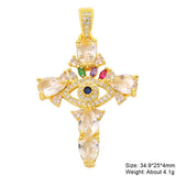 18K Plated Cowrie Evil Eye Charms for DIY Talisman Pendant