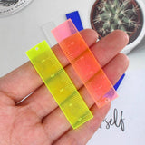 10/16pcs Mini Triangle Ruler Acrylic Charms for DIY Jewelry