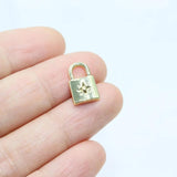 20pcs Lock Zinc Alloy Jewelry DIY Charms Pendant 2 Colors