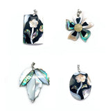 1 Pcs Abalone Flower Leaf Shell Pendant for DIY Jewelry Making
