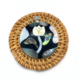 1 Pcs Abalone Flower Leaf Shell Pendant for DIY Jewelry Making
