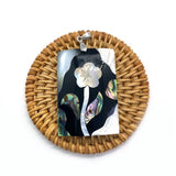 1 Pcs Abalone Flower Leaf Shell Pendant for DIY Jewelry Making