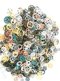 30pcs Steampunk Mini Gear Pendants Antique Bronze DIY Metal Jewelry Making