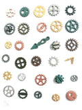 30pcs Steampunk Mini Gear Pendants Antique Bronze DIY Metal Jewelry Making